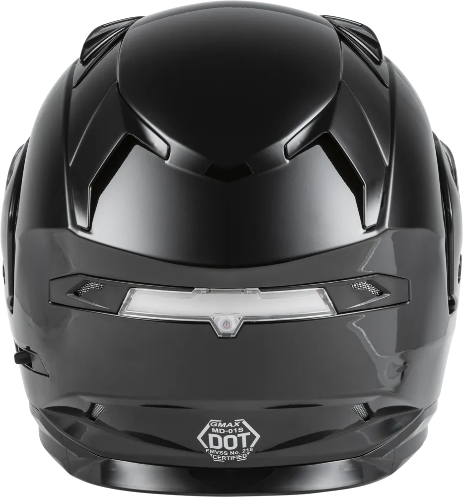 Gmax MD-01S Modular Snow Helmet Gloss Black Dual Lens