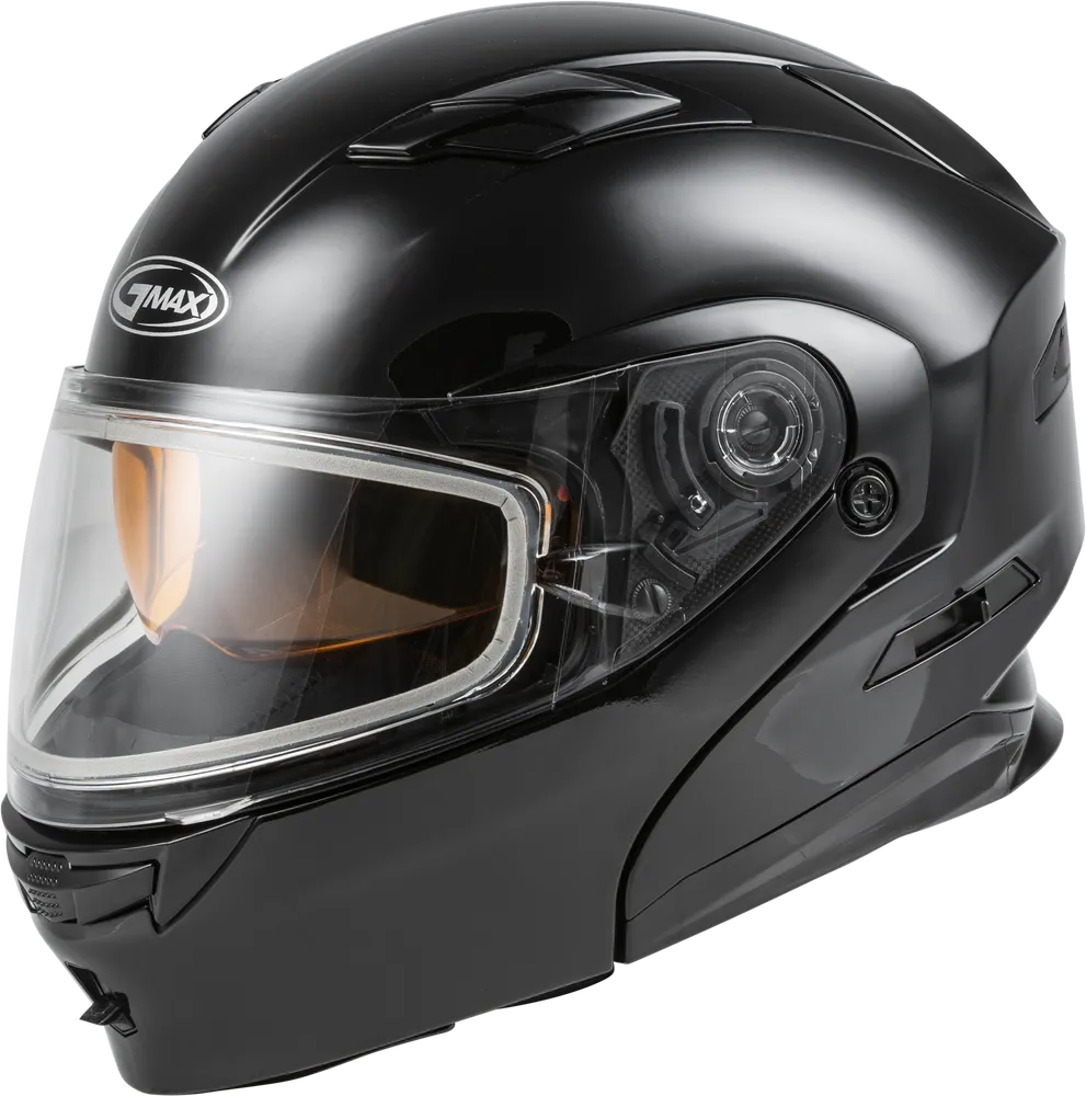 Gmax MD-01S Modular Snow Helmet Gloss Black Dual Lens