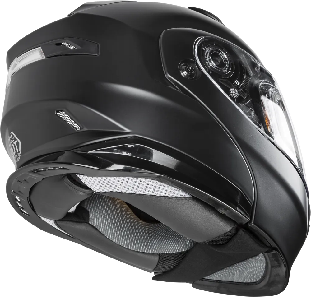 Gmax MD-01S Modular Snow Helmet Matte Black Dual Lens