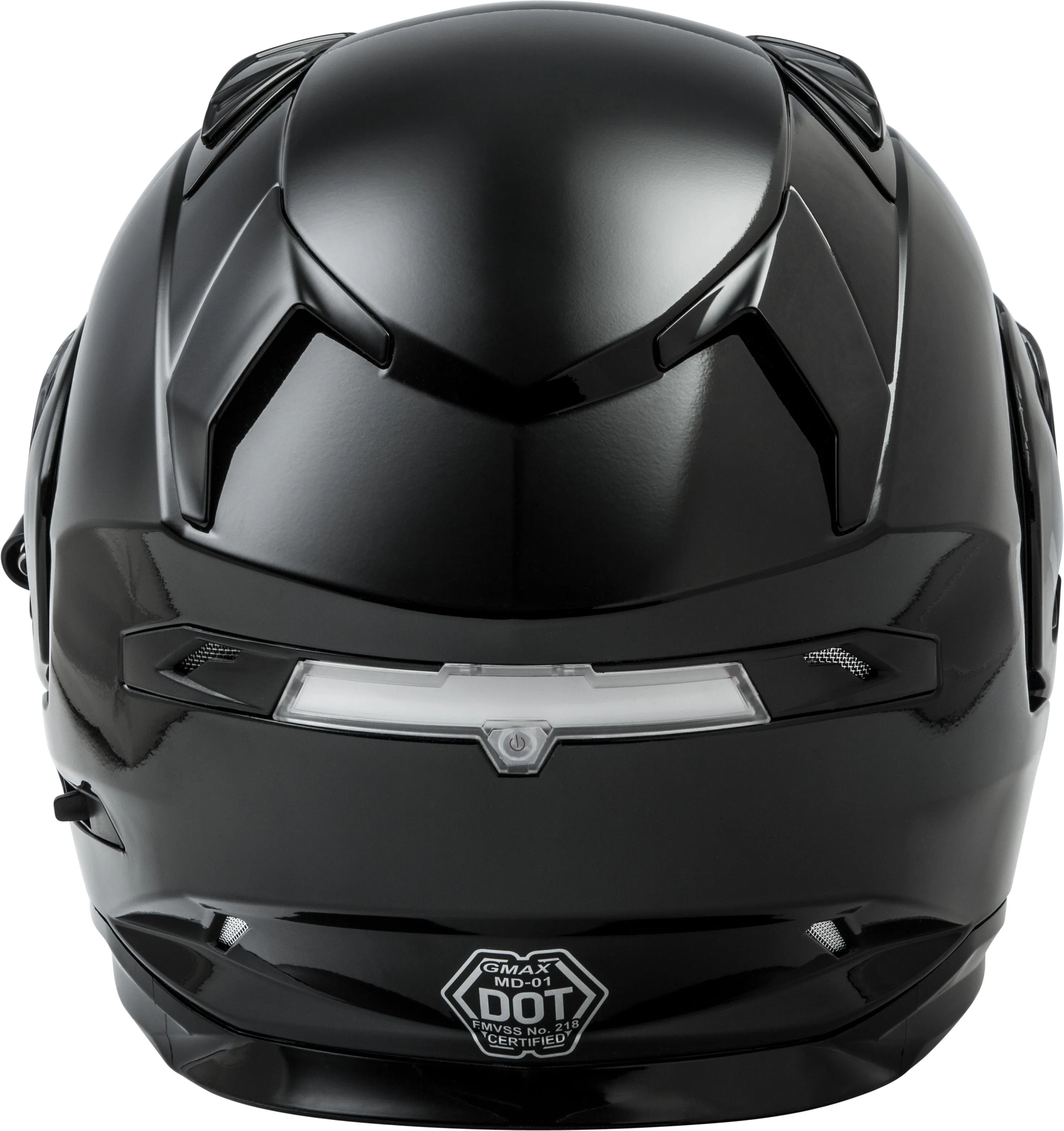 Gmax MD-01S Snow Helmet Gloss Black Electric Shield and Dual Lens