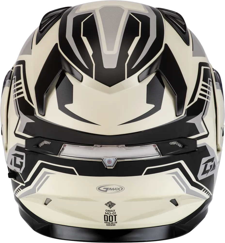 Gmax MD-01S Transistor Modular Snow Helmet White Black