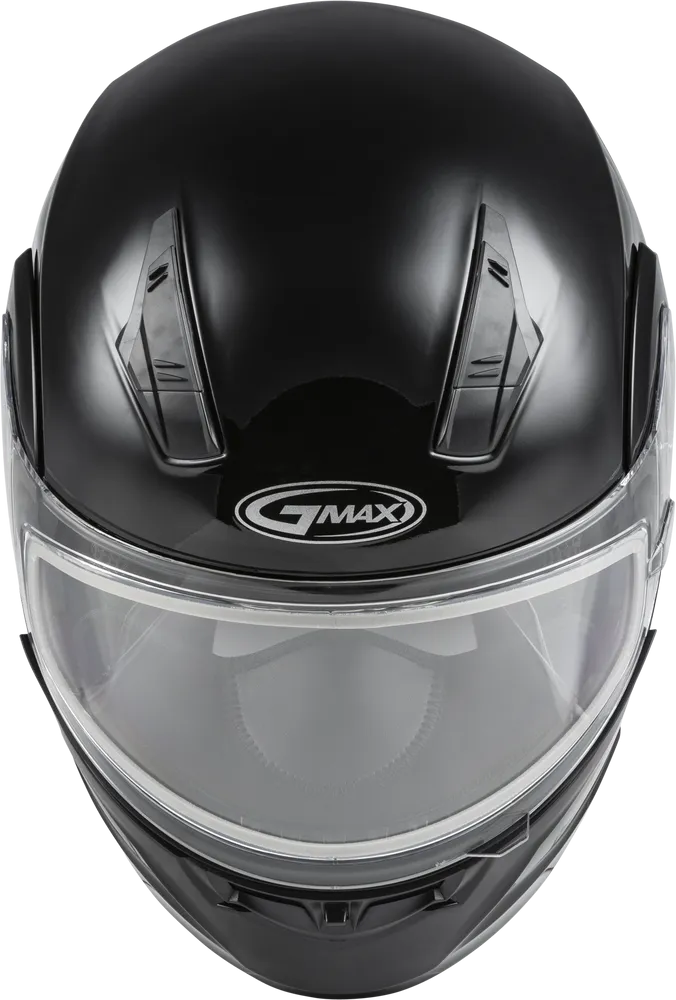 Gmax MD-04 Modular Snow Helmet Gloss Black Dual Lens