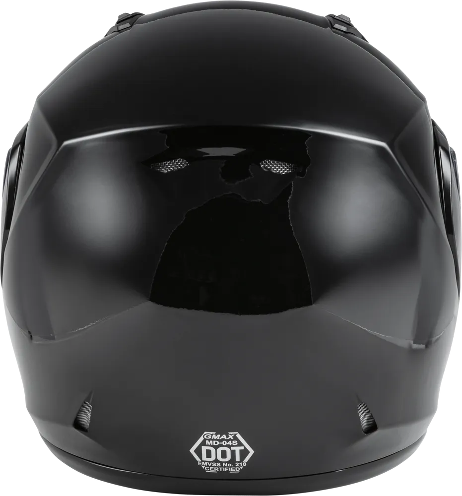 Gmax MD-04 Modular Snow Helmet Gloss Black Dual Lens
