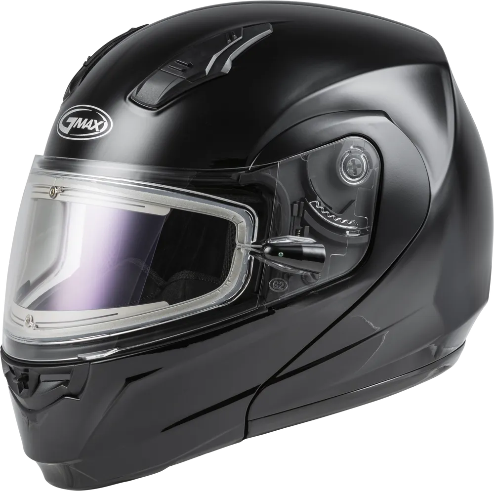 Gmax MD-04 Modular Snow Helmet Gloss Black Electric Shield