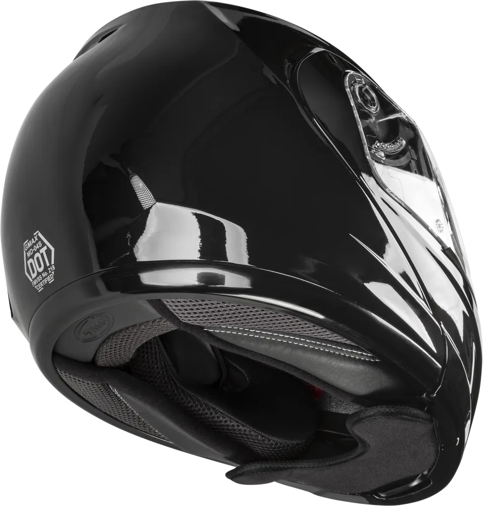 Gmax MD-04 Modular Snow Helmet Gloss Black Electric Shield