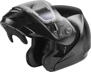 Gmax MD-04 Modular Snow Helmet Gloss Black Electric Shield