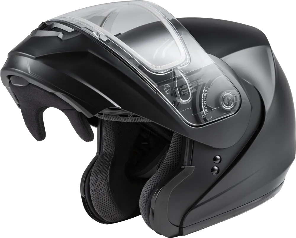 Gmax MD-04 Modular Snow Helmet Matte Black Dual Lens
