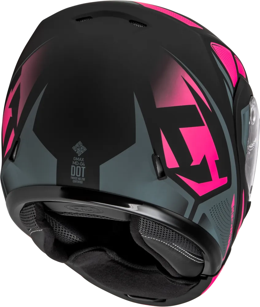 Gmax MD-04 Modular Snow Helmet Sector Matte Black Pink