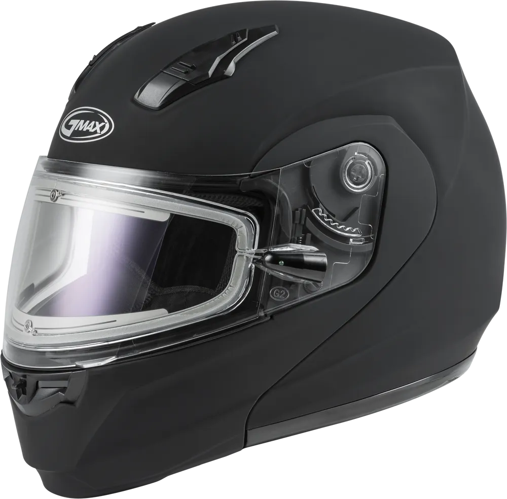 Gmax MD-04 Snow Helmet Matte Black Electric Shield