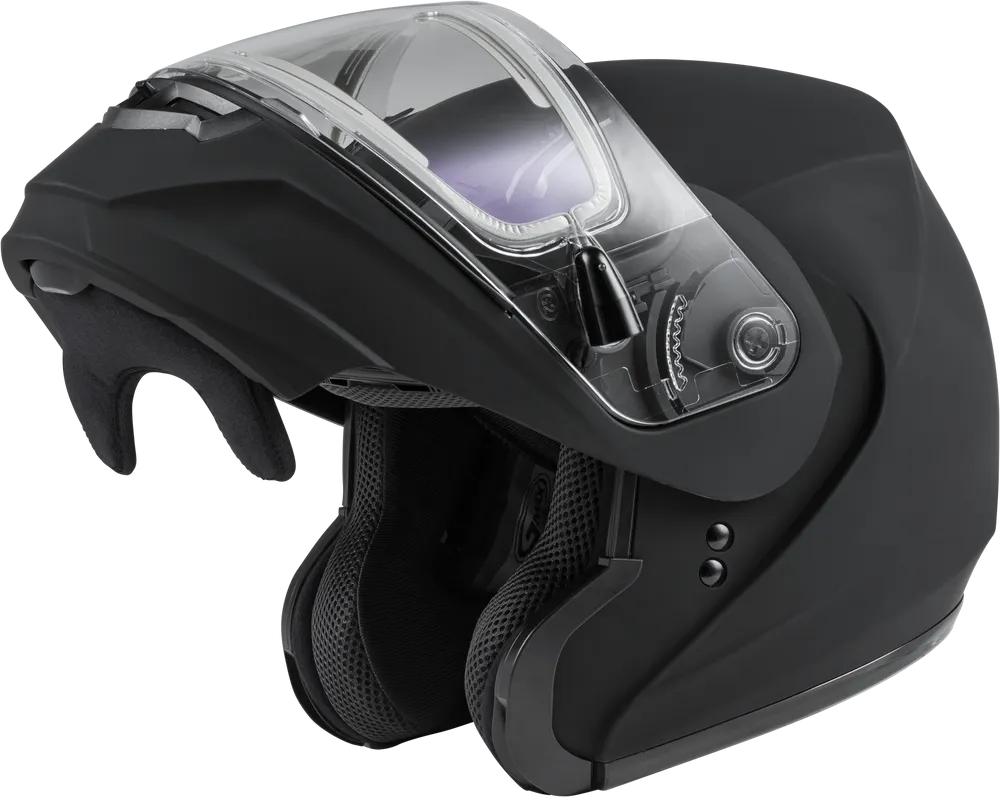 Gmax MD-04 Snow Helmet Matte Black Electric Shield