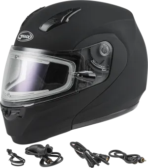Gmax MD-04 Snow Helmet Matte Black Electric Shield
