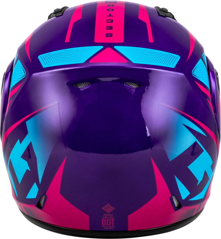 Gmax MD-04 Snow Helmet Sector Gloss Violet Pink Electric Shield