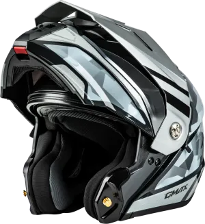 Gmax MD-74 Striker Modular Helmet Silver/Blue