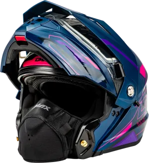 Gmax MD-74S Spectre Snow Helmet Blue Pink Purple Electric Shield