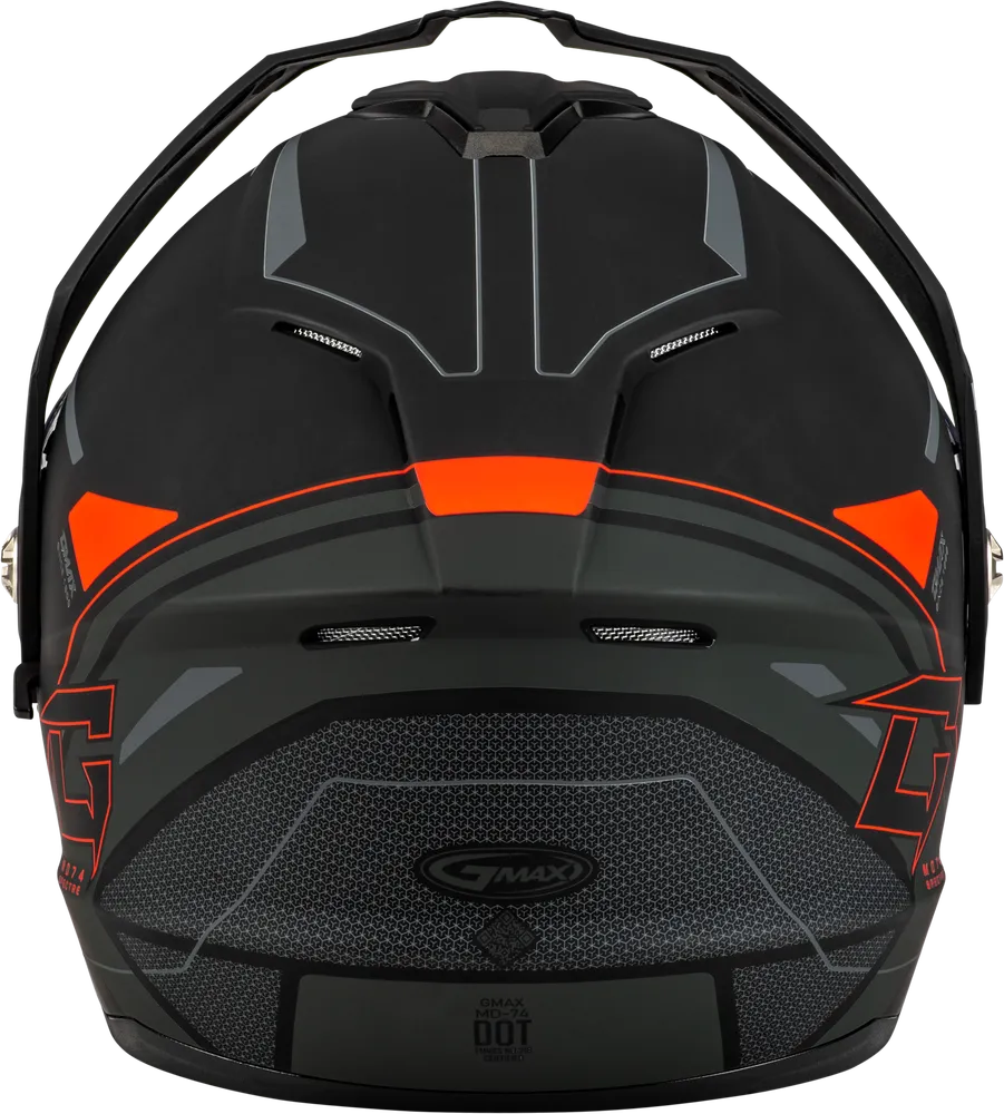 Gmax MD-74S Spectre Snow Helmet Matte Black Red Electric Shield