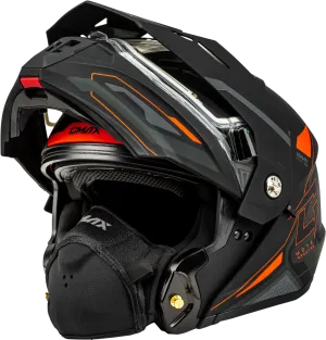 Gmax MD-74S Spectre Snow Helmet Matte Black Red Electric Shield