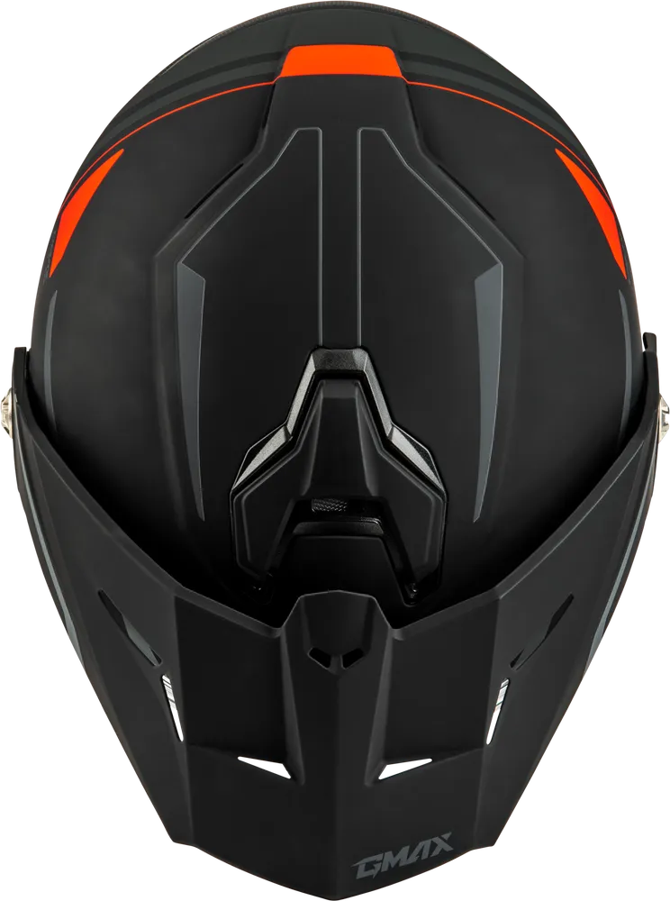 Gmax MD-74S Spectre Snow Helmet Matte Black Red Electric Shield