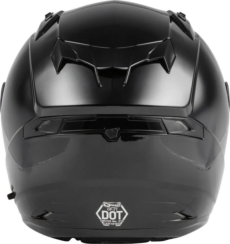 Gmax OF77 Open Face Helmet Gloss Black Size Large