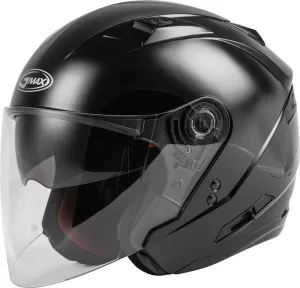 Gmax OF77 Open Face Helmet Gloss Black Size Large
