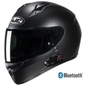 HJC C10 Full Face Bluetooth Helmet Matte Black