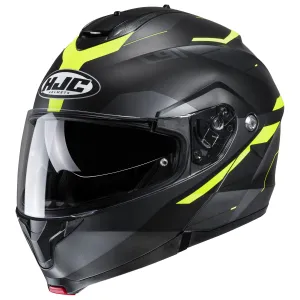 HJC C91 Modular Helmet Karan Graphic MC-3HSF Hi Vis
