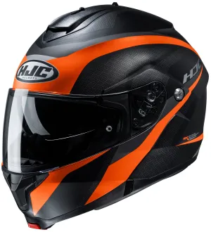 HJC C91 Modular Helmet Taly Graphic MC7 Orange