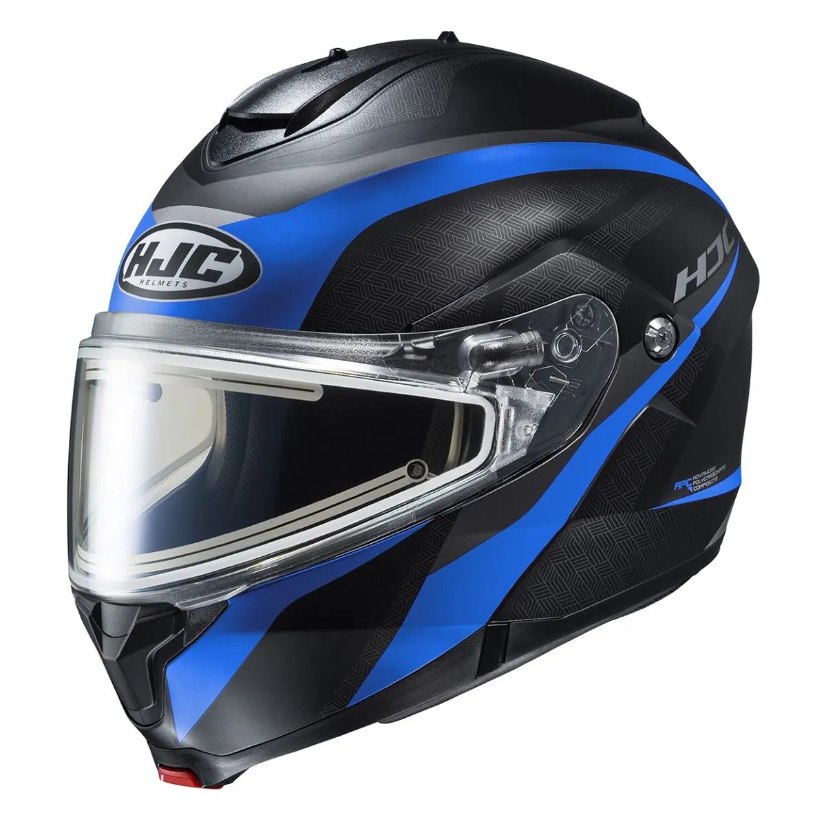 HJC C91 Modular Snow Helmet Taly Graphic MC2SF Flat Blue Electric Shield