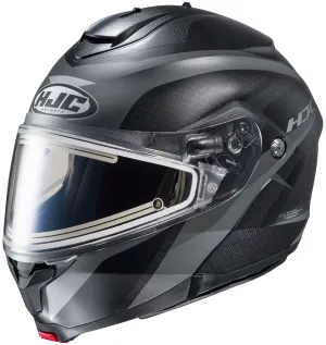 HJC C91 Modular Snow Helmet Taly Graphic MC5SF Flat Black Electric Shield