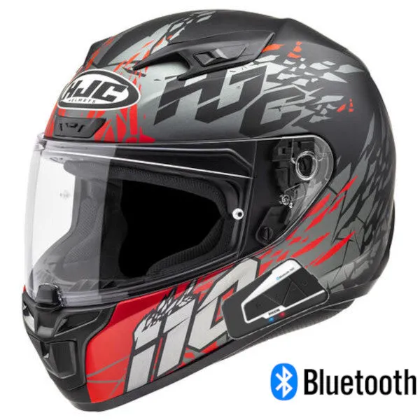 HJC i10 Full Face Bluetooth Helmet Pitfall Graphic MC-1SF