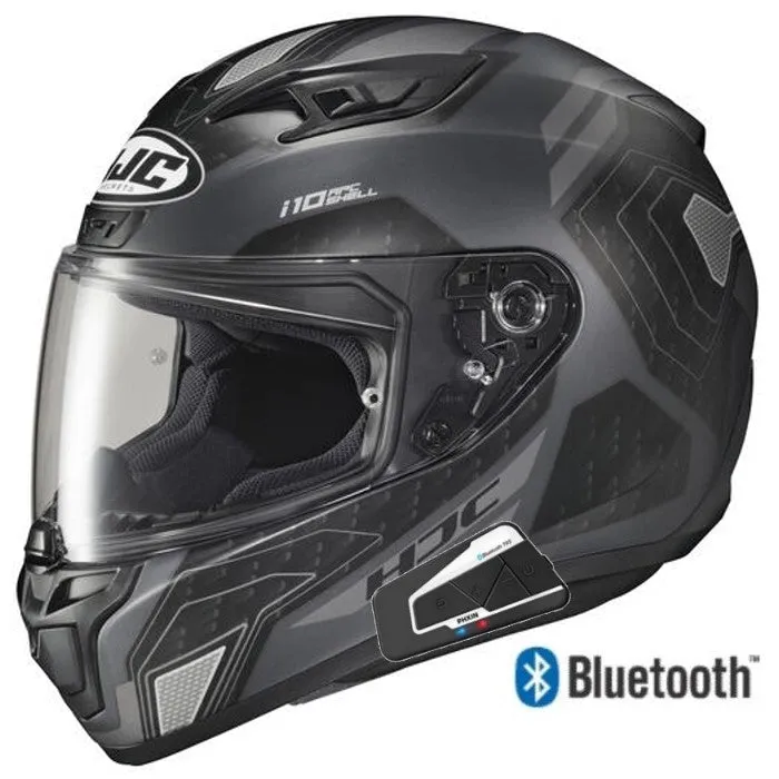 HJC i10 Full Face Bluetooth Helmet Sonar Graphic MC5SF