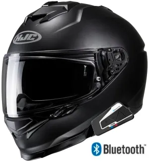 HJC i71 Full Face Bluetooth Helmet Flat Black