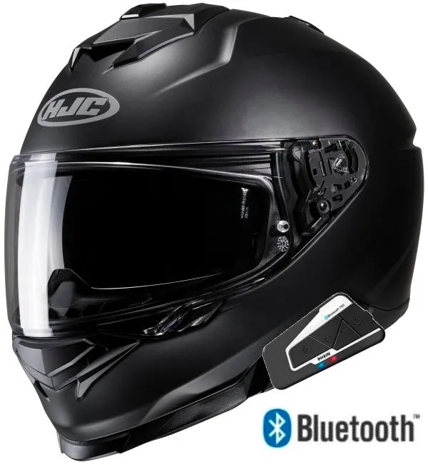 HJC i71 Full Face Bluetooth Helmet Flat Black
