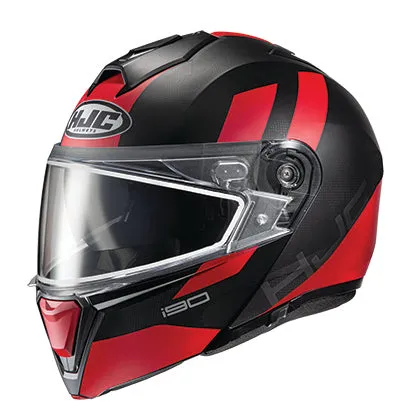 HJC i90 Modular Snow Helmet Electric Shield Syrex Graphic MC1SF