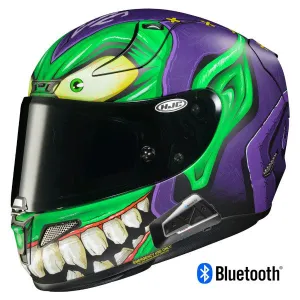 HJC RPHA 11 Pro Green Goblin Bluetooth Helmet