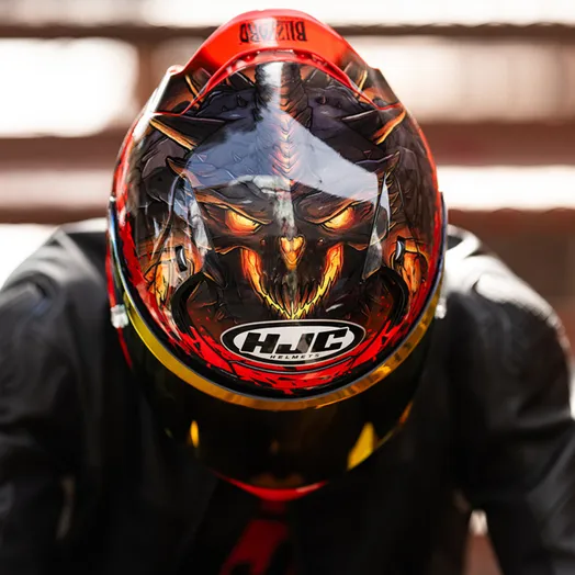 HJC RPHA 12 Full Face Bluetooth Helmet Diablo Blizzard MC-1