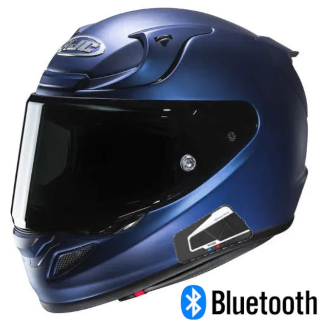 HJC RPHA 12 Full Face Bluetooth Helmet Semi Flat Metallic Blue