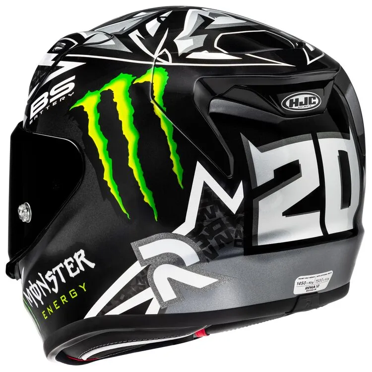 HJC RPHA 12N Full Face Bluetooth Helmet Quartararo Replica MC-5