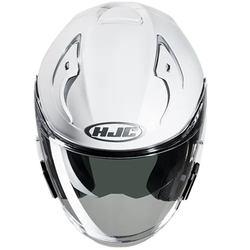 HJC RPHA 31 Open Face Bluetooth Helmet Gloss White 11b installed