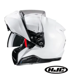 HJC RPHA 91S Bluetooth Helmet Gloss White 21b Installed