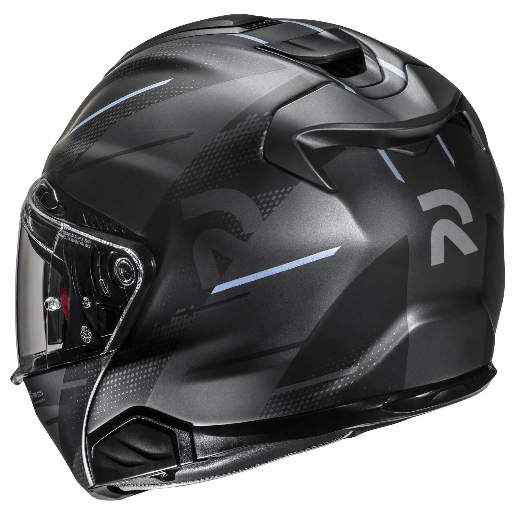 HJC RPHA 91S Modular Helmet Blat Graphic MC-5SF 11b Installed