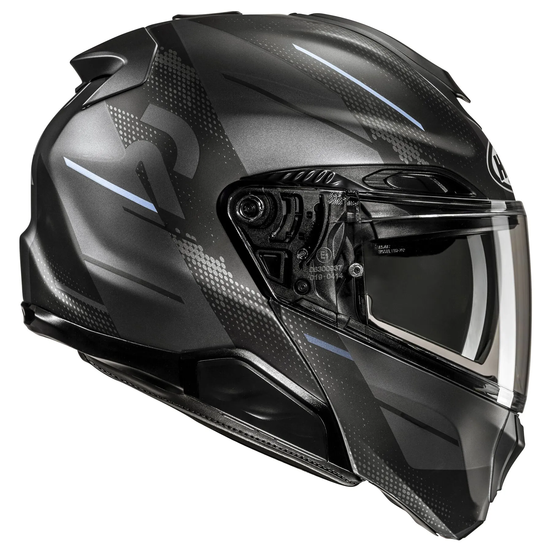 HJC RPHA 91S Modular Helmet Blat Graphic MC-5SF 11b Installed