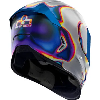 Icon Airfame Pro Bluetooth Full Face Helmet Re-Entry Silver