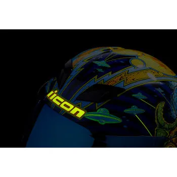 Icon Airflite Bluetooth Helmet Bugoid Blitz Blue