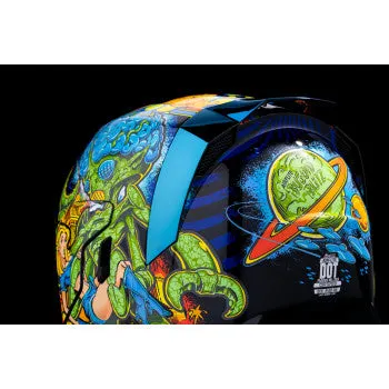 Icon Airflite Bluetooth Helmet Bugoid Blitz Blue