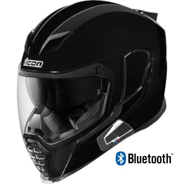 Icon Airflite Bluetooth Helmet Gloss Black