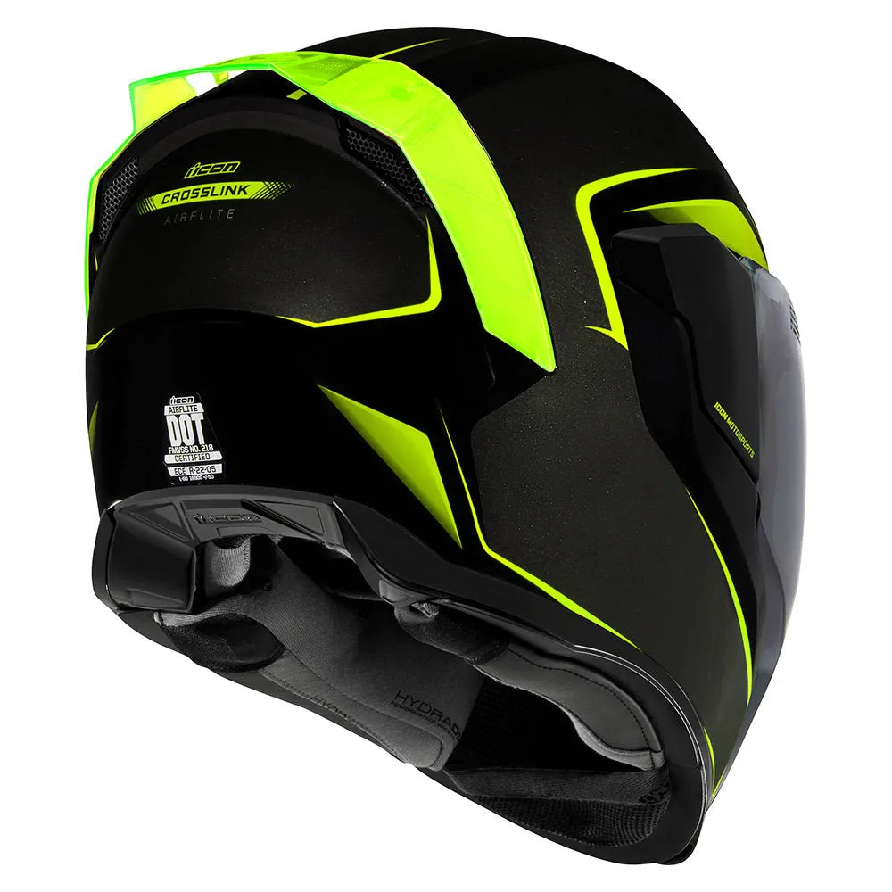 Icon Airflite Crosslink Hi Viz Bluetooth Helmet
