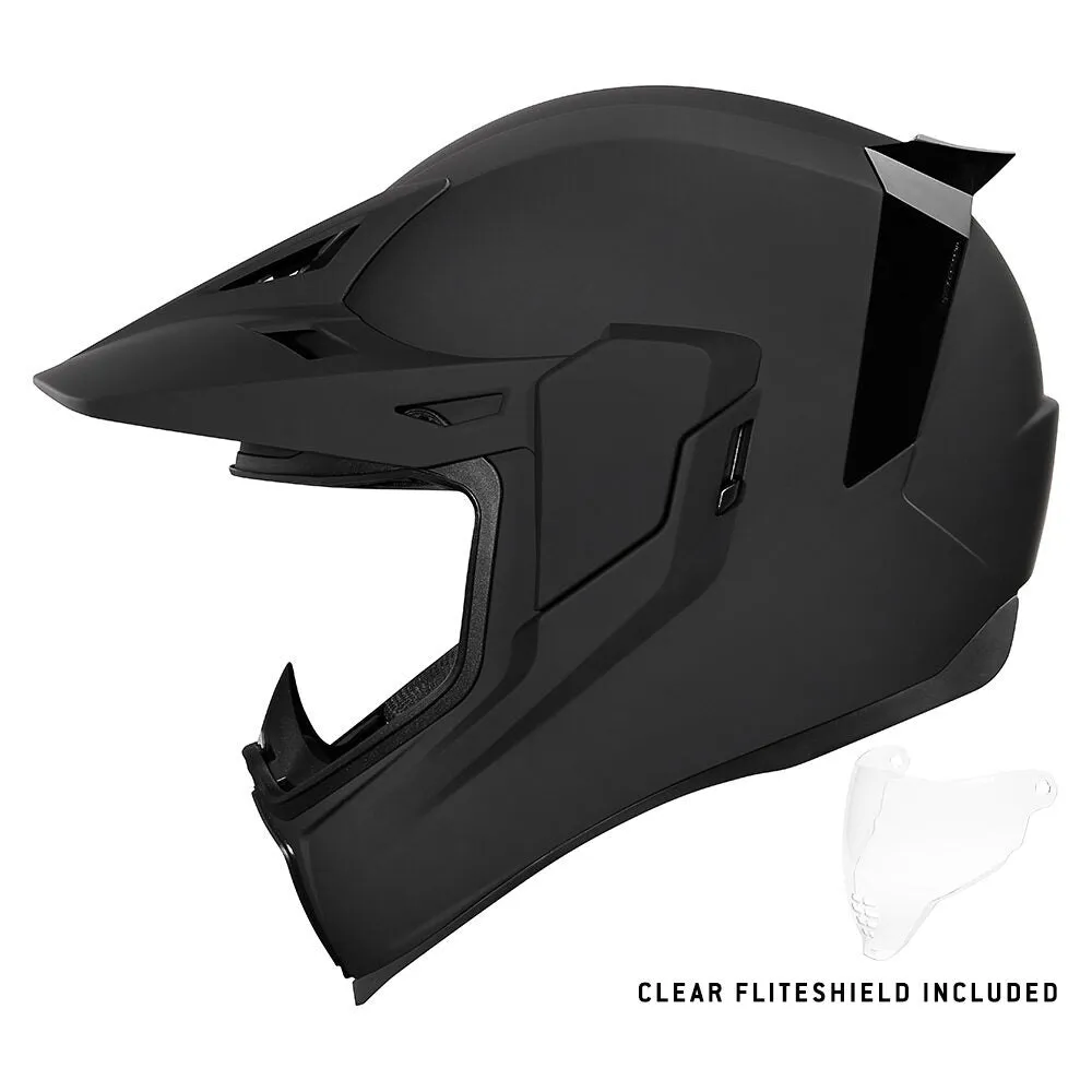 Icon Airflite Moto Helmet Rubatone Black
