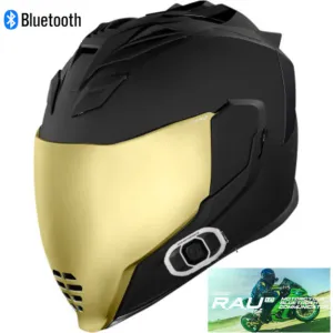 Icon Airflite  Peace Keeper RAU Bluetooth Helmet Black
