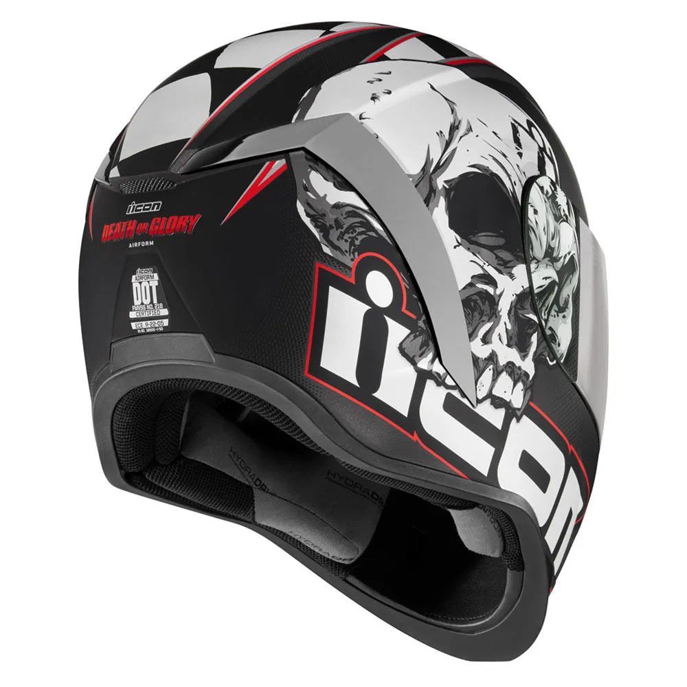 Icon Airform Full Face Bluetooth Helmet Death or Glory Black