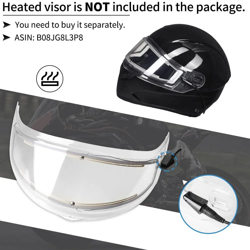 ILM Motorcycle Snowmobile Full Face Helmet Model 129
